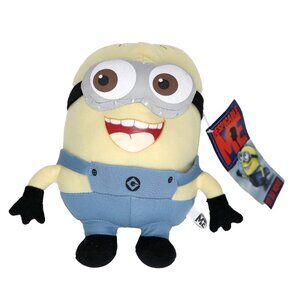 Despicable Me Minion Dave Plush Stuffy Kids Toy Cartoon Movie Yellow Blue